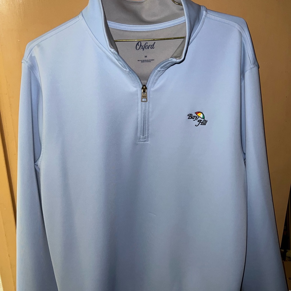 Oxford Quarter Zip Sweater